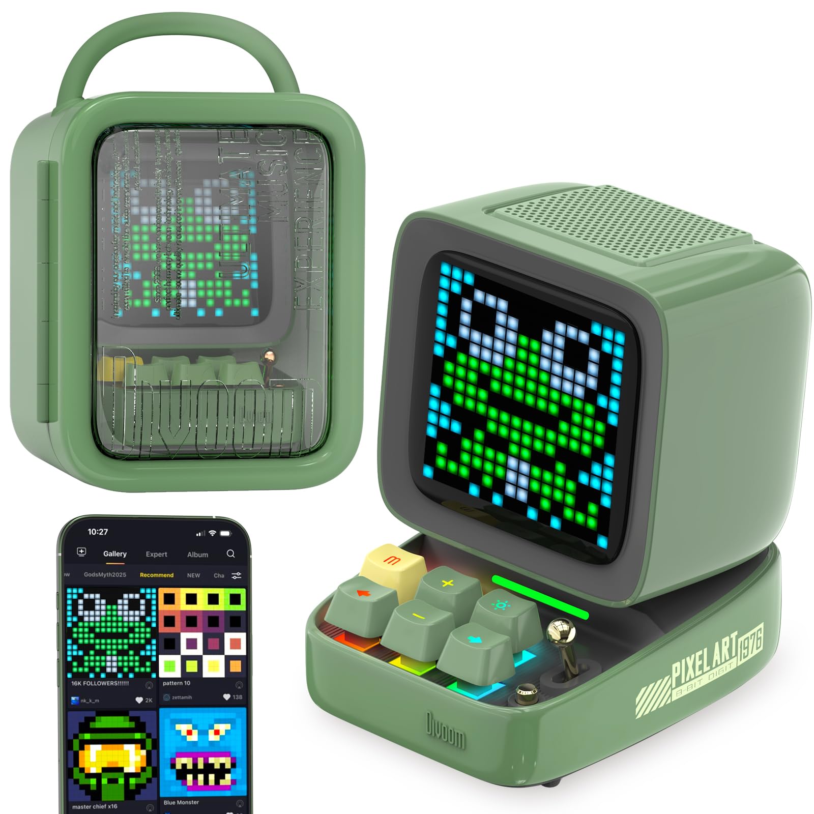 Amazon.com: Divoom Ditoopro Bluetooth Pixel Art Speaker, DIY